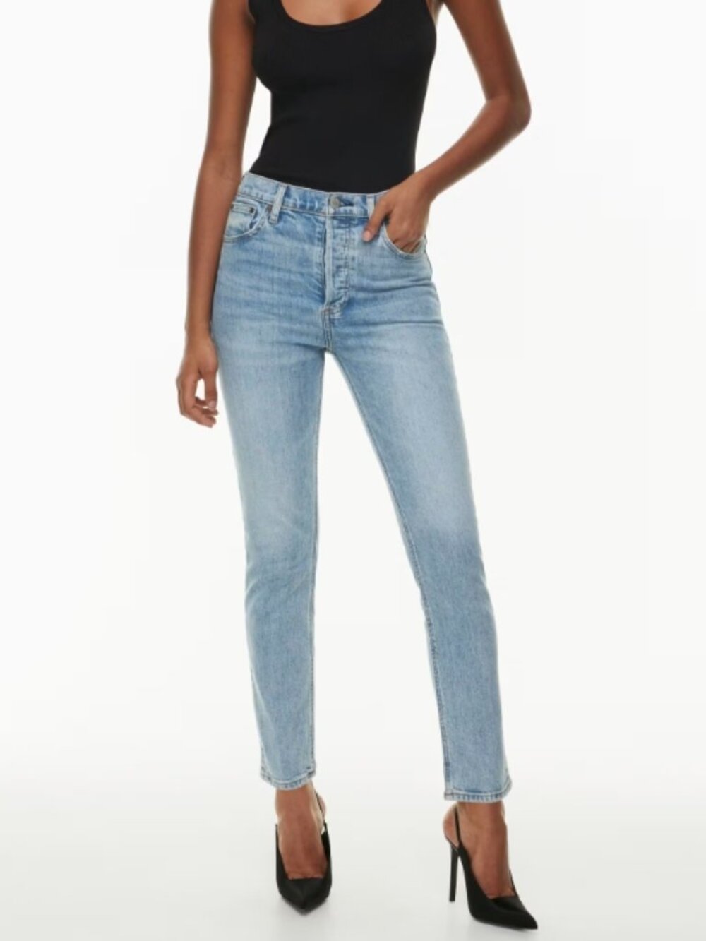 Denim Forum Yoko High Rise Slim Straight Jeans 28L size 24
